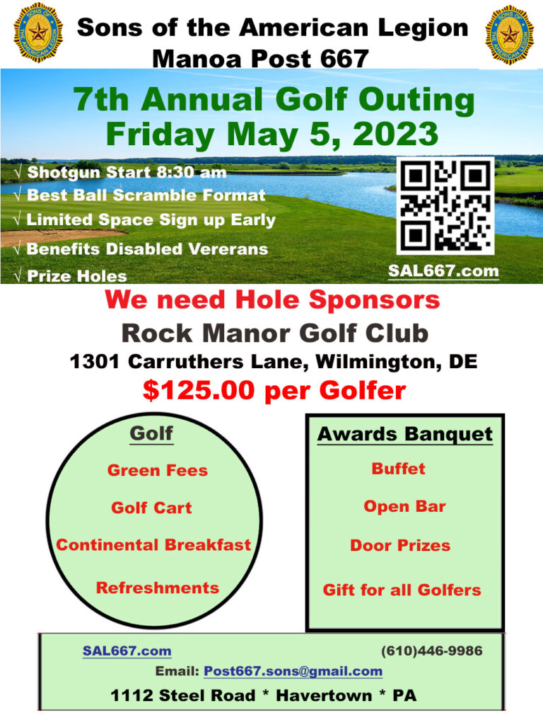 SAL golf outing May 5, 2023