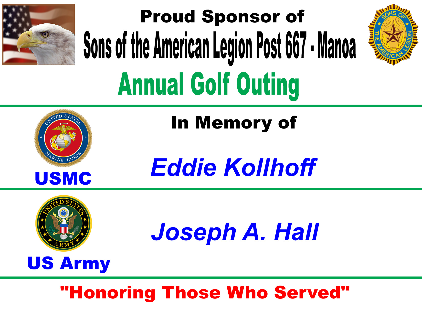 Hall family memorial tribute
