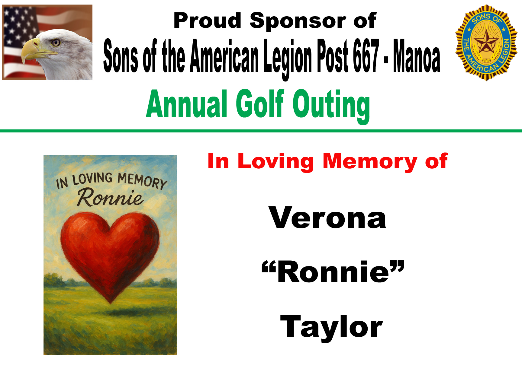 Taylor family memorial tribute