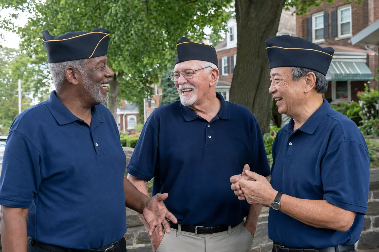 Veterans sharing fellowship